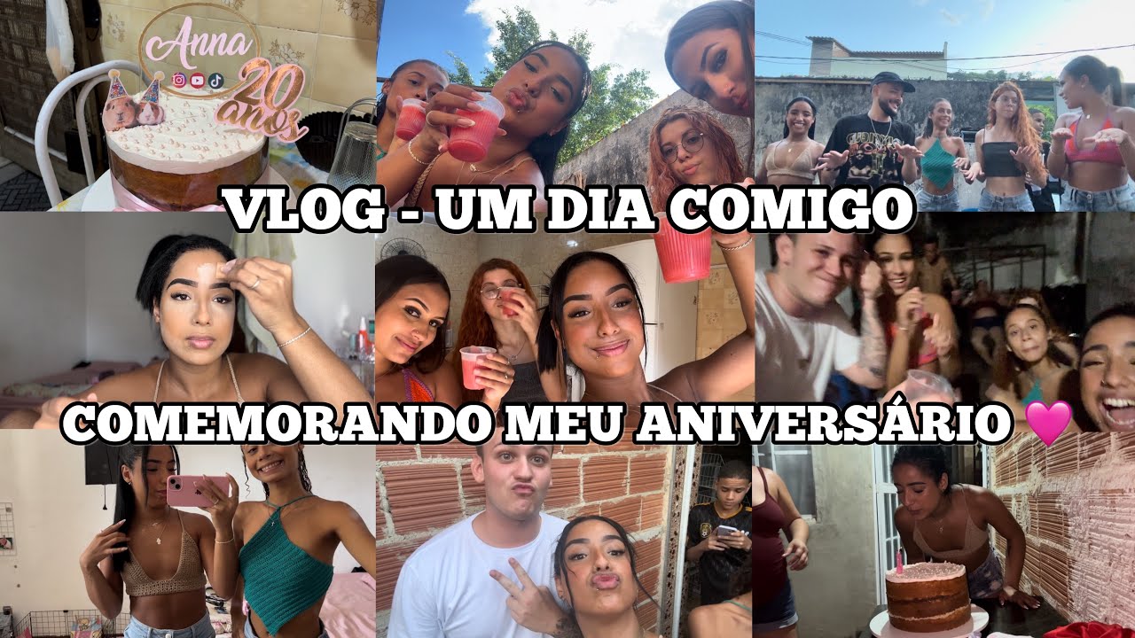 VLOG | UM DIA COMIGO - arrume-se comigo, churrasco, comemorando meu aniversário de 20 anos 🩷