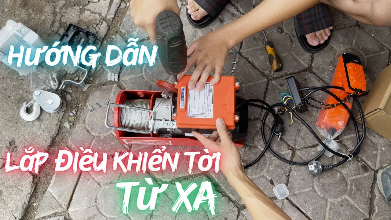 Hướng Dẫn Lắp Bộ Điều Khiển Từ Xa Cho Máy Tời PA Cực Kì Đơn Giản