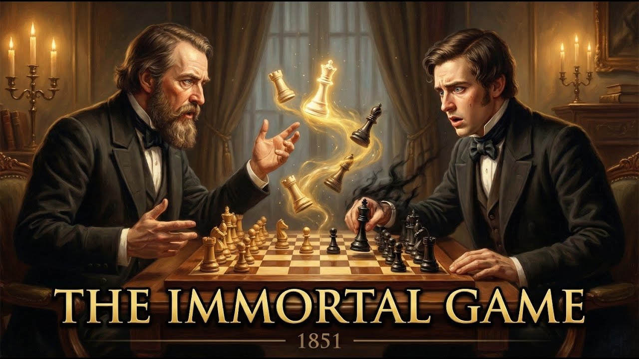 Queen & Rook Sacrifices That Made Chess History  The Immortal Game