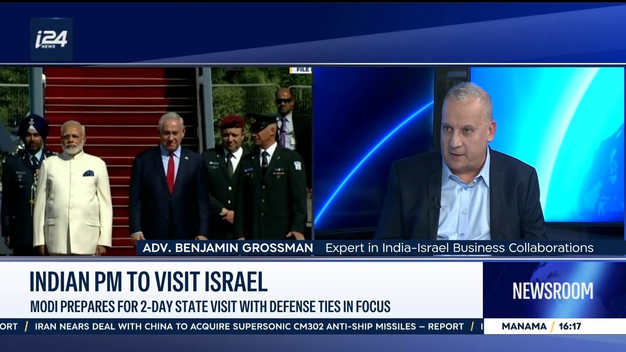 Indian Prime Minister Modi prepares for 2-day state visit to Israel