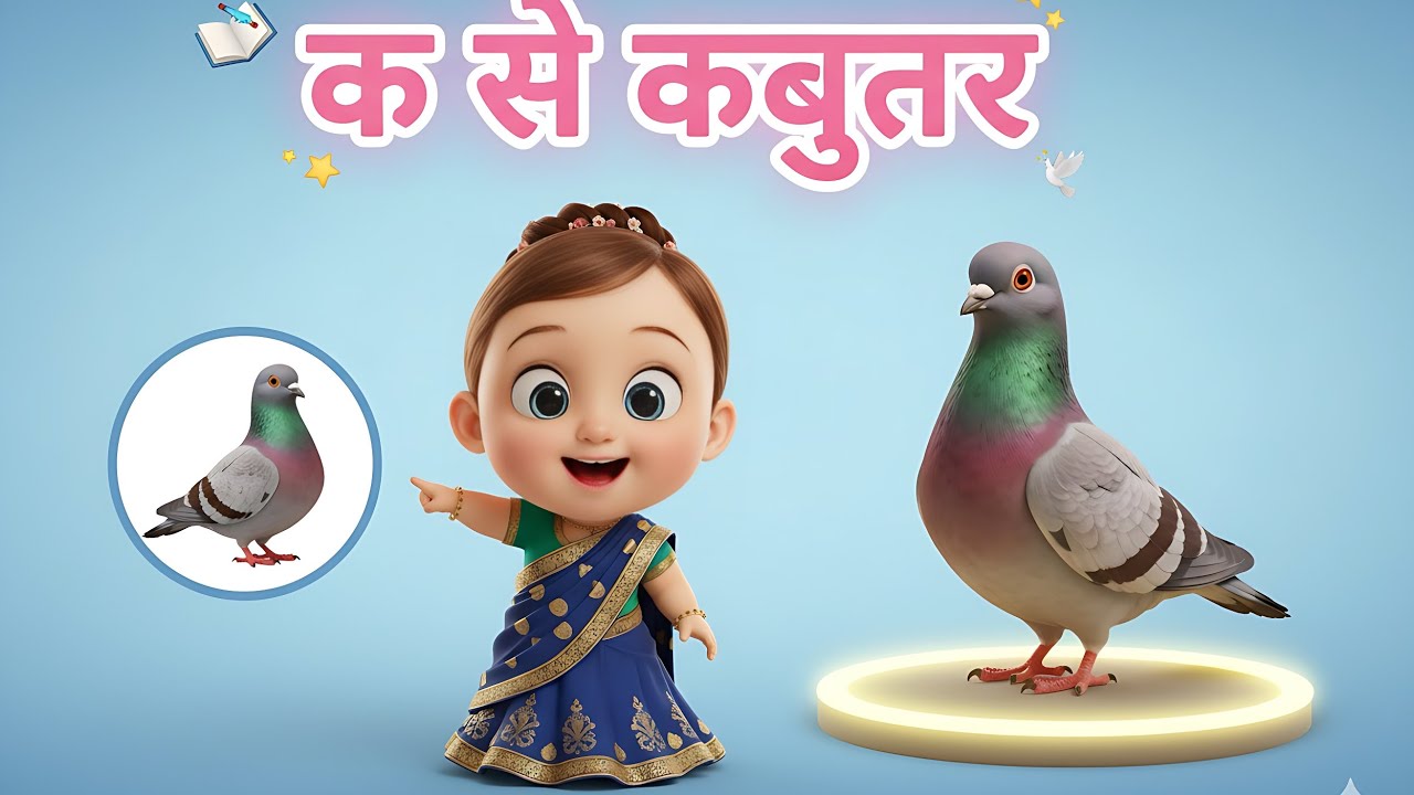 📚 Hindi Alphabets for Kids | अ से अनार, आ से आम, क से कबूतर | Learn Hindi Varnamala