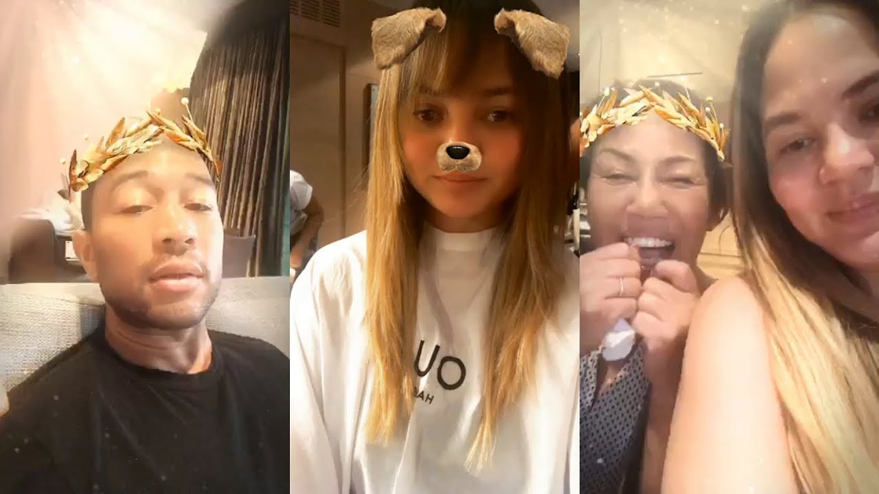 Chrissy Teigen | Instagram Live Stream | 21 November 2017 w/ John Legend