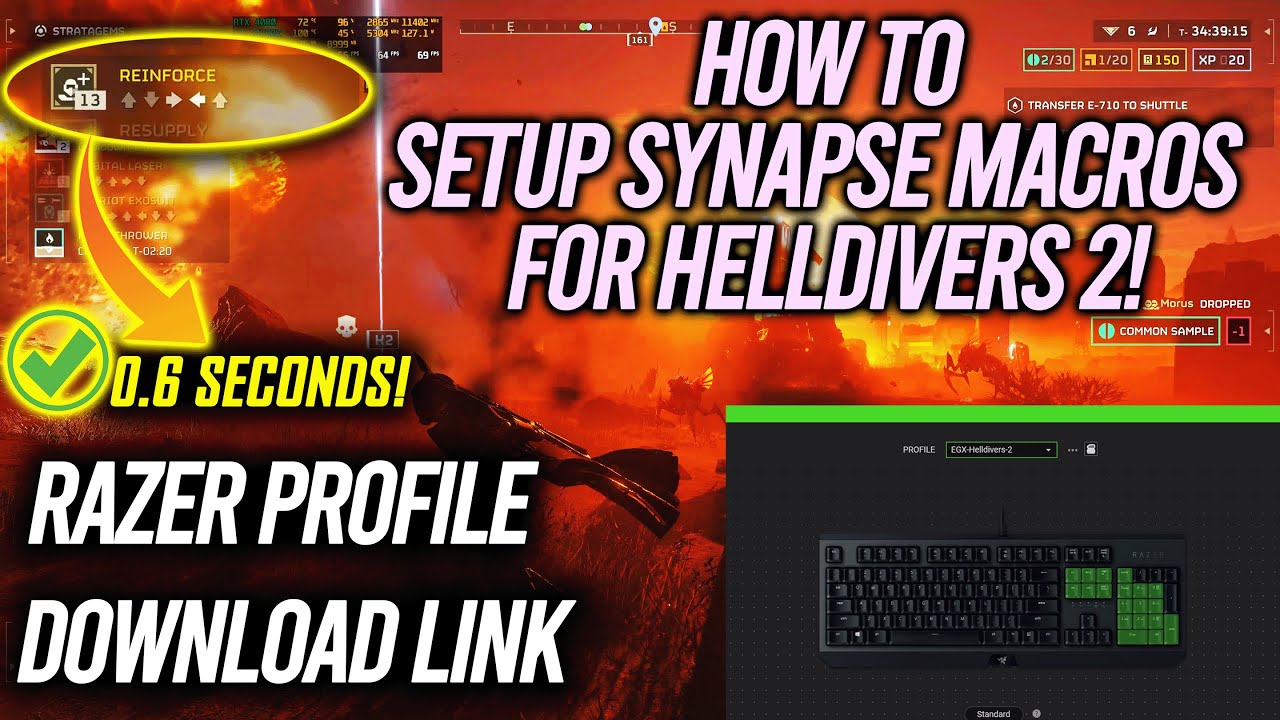 How to set up Helldivers 2 Macros With Razer Synapse | Fast stratagems