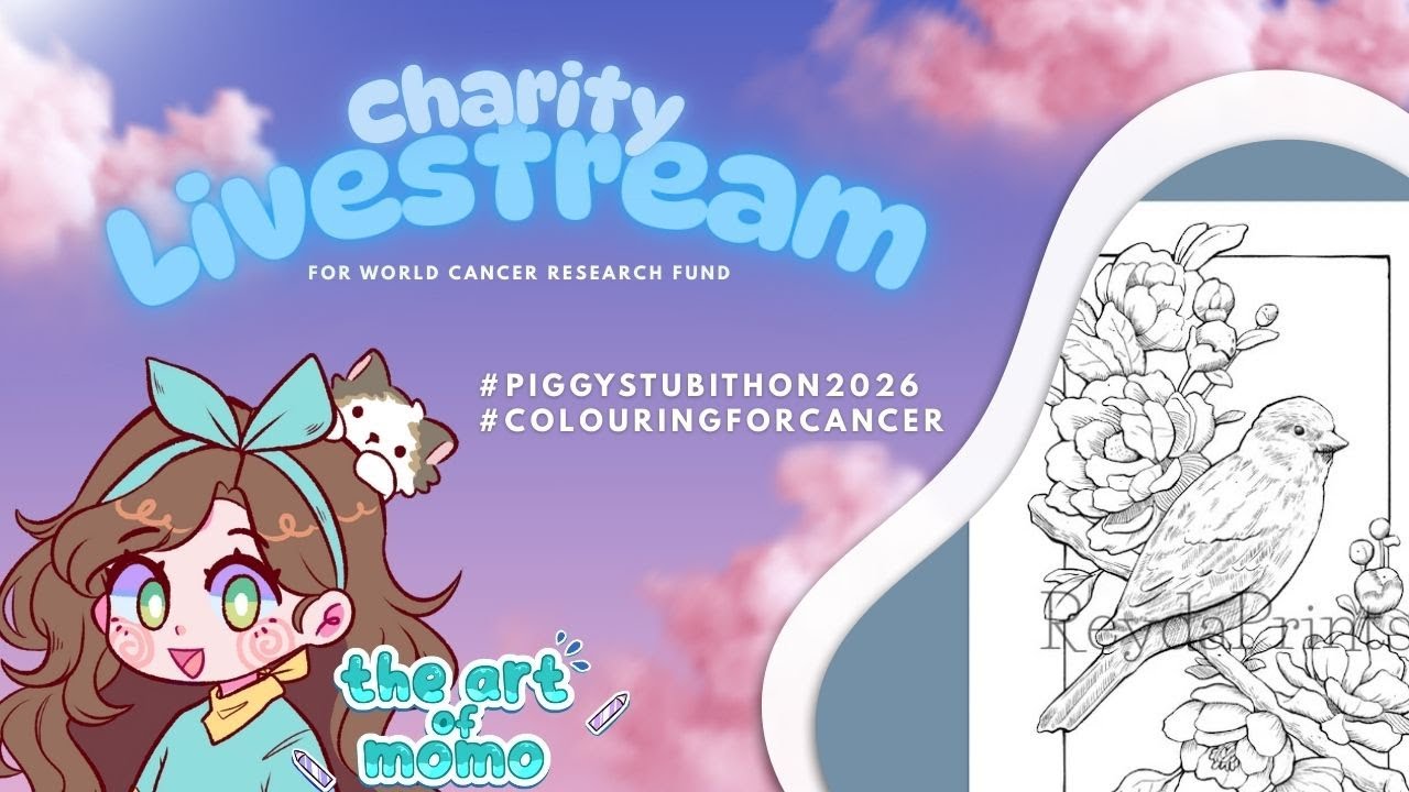 Charity Livestream! #ColouringForCancer #PiggysTubithon2026