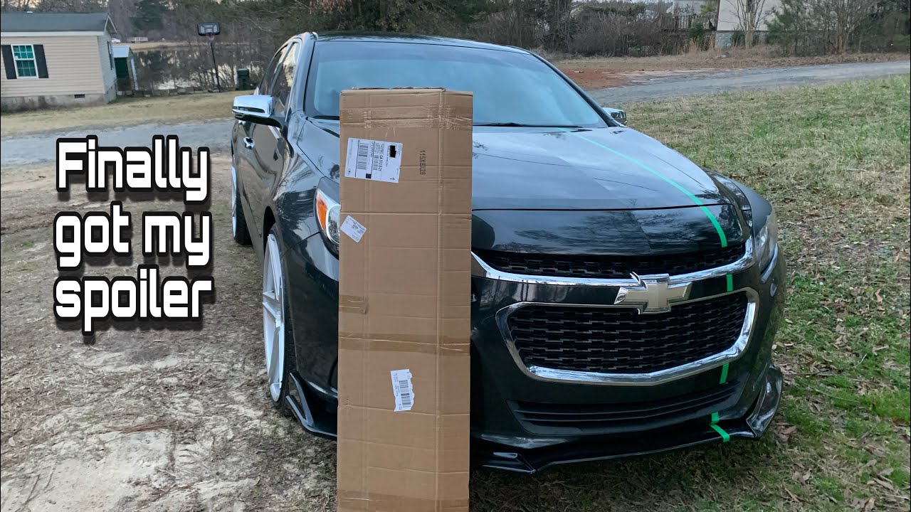 Installing a spoiler on my 2015 Chevy Malibu #chevy #malibu #bigrims