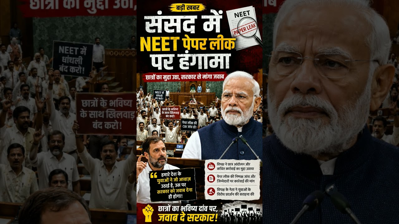 Neet paper leak #jantarmantar #genz #bjp #congress #tvk #aap  #parliament #youth #india #shorts