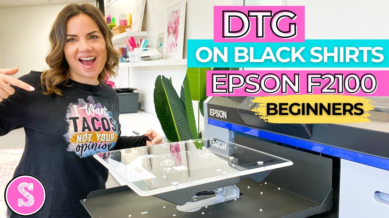 First DTG on Black Shirts with Epson F2100 DTG and DTG Printer