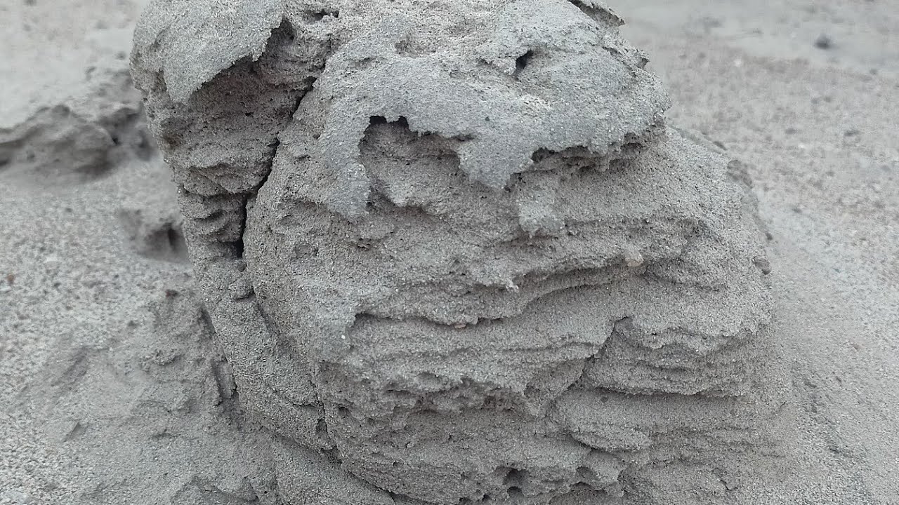 ASMR: Soft Fine Sand cement dry floor crumble🌪🌪🌪🌪🤤