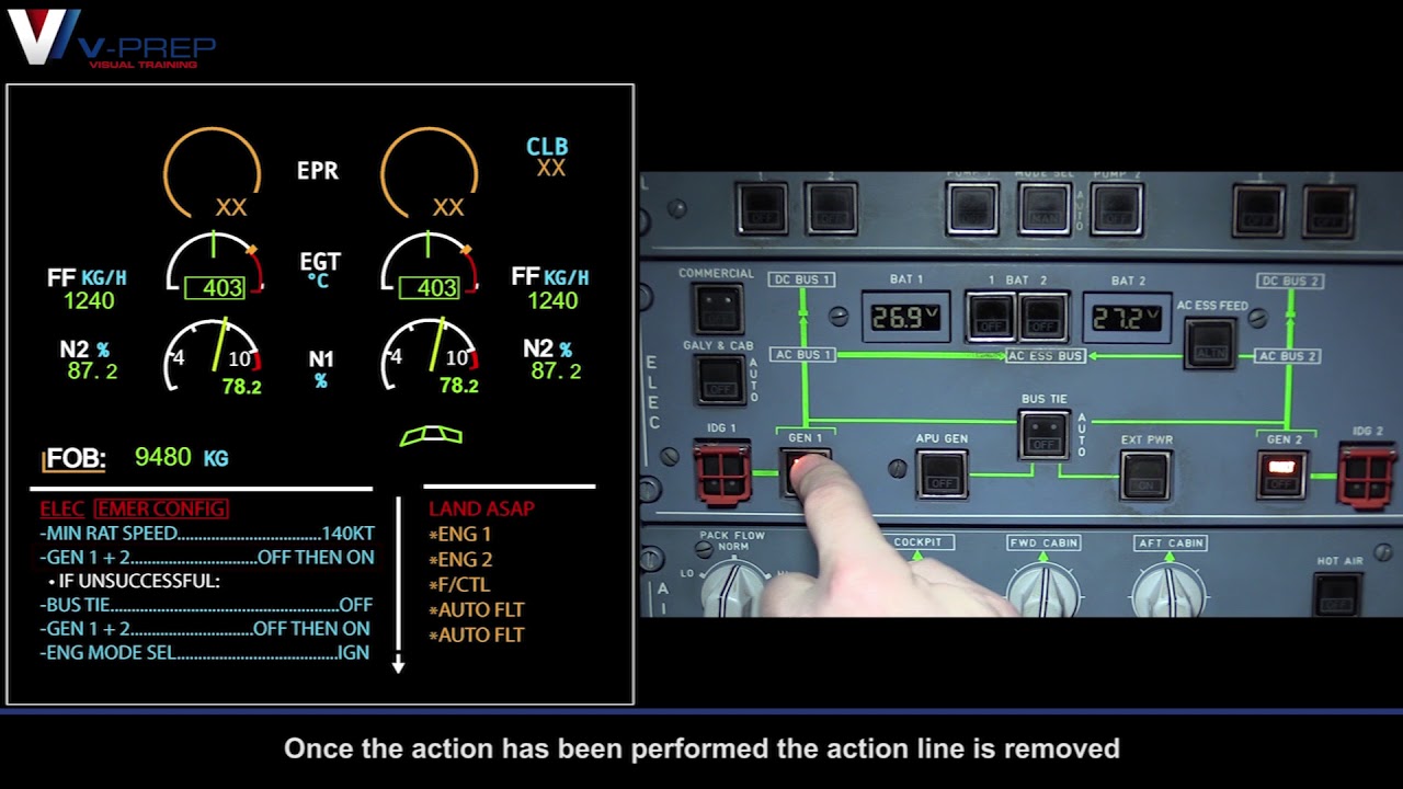 V-Prep: Airbus A320 ECAM Handling