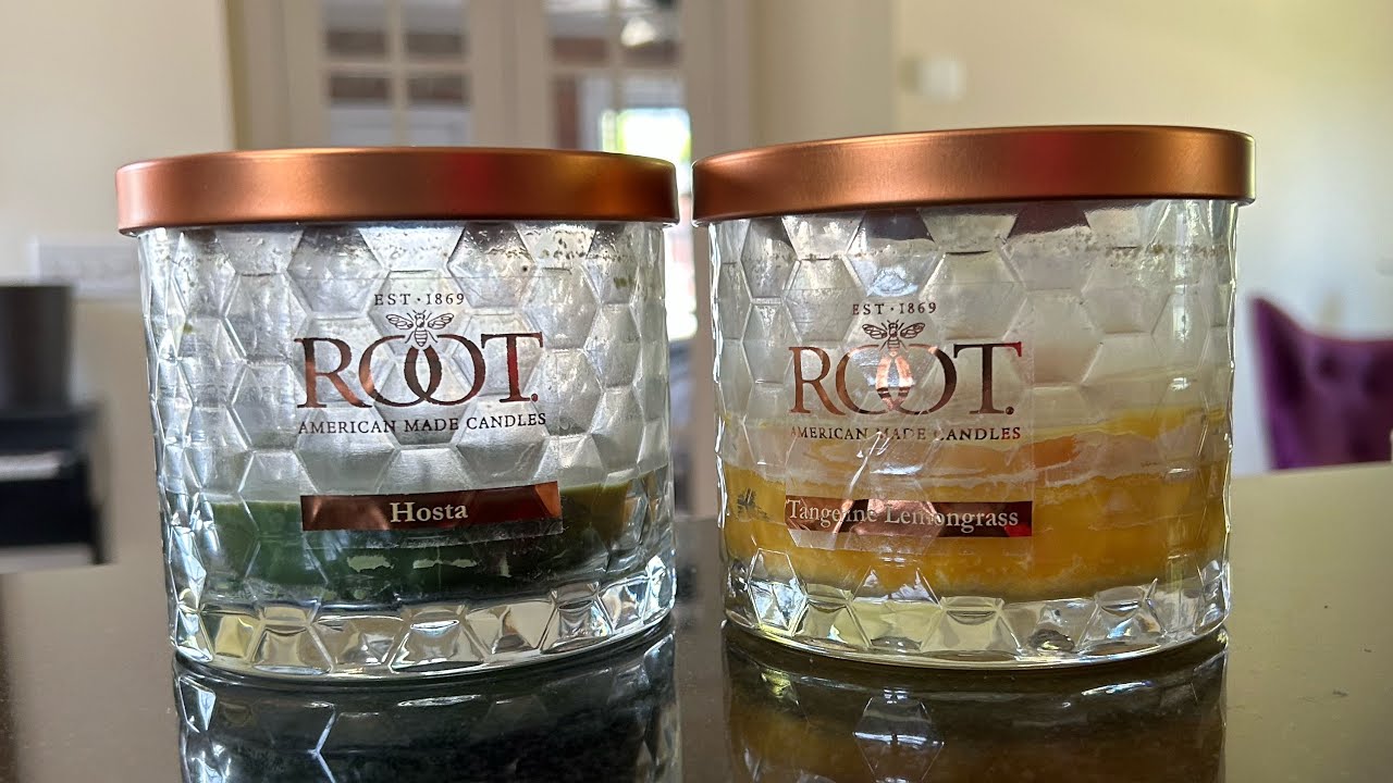 Hosta and Tangerine Lemongrass 🐝 from Root Candle review