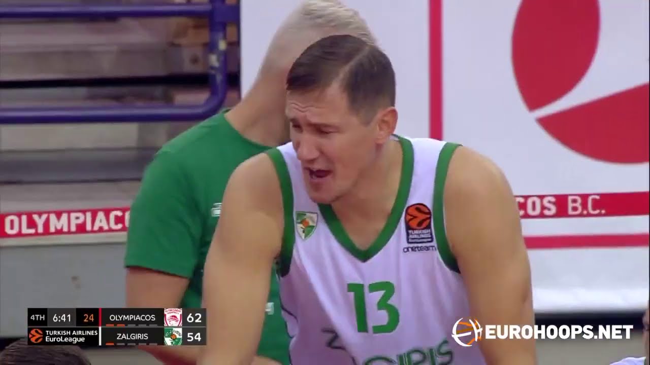 Olympiacos Piraeus - Zalgiris Kaunas 67-68: Marius Grigonis (15 points)