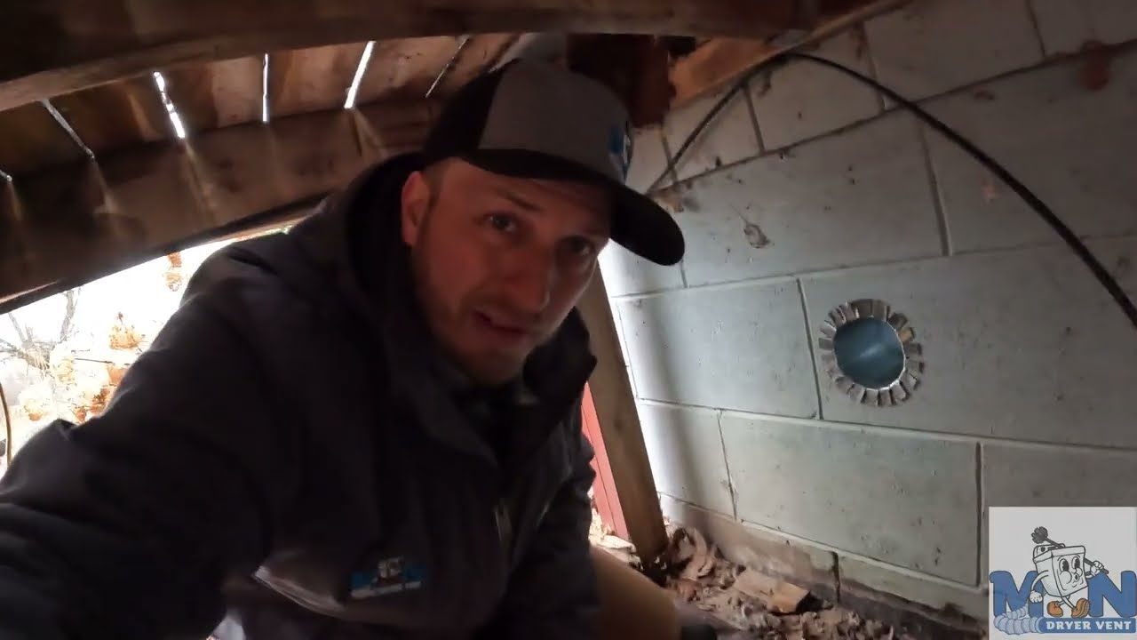 Professional Dryer Vent Install/Reroute Through Concrete Block