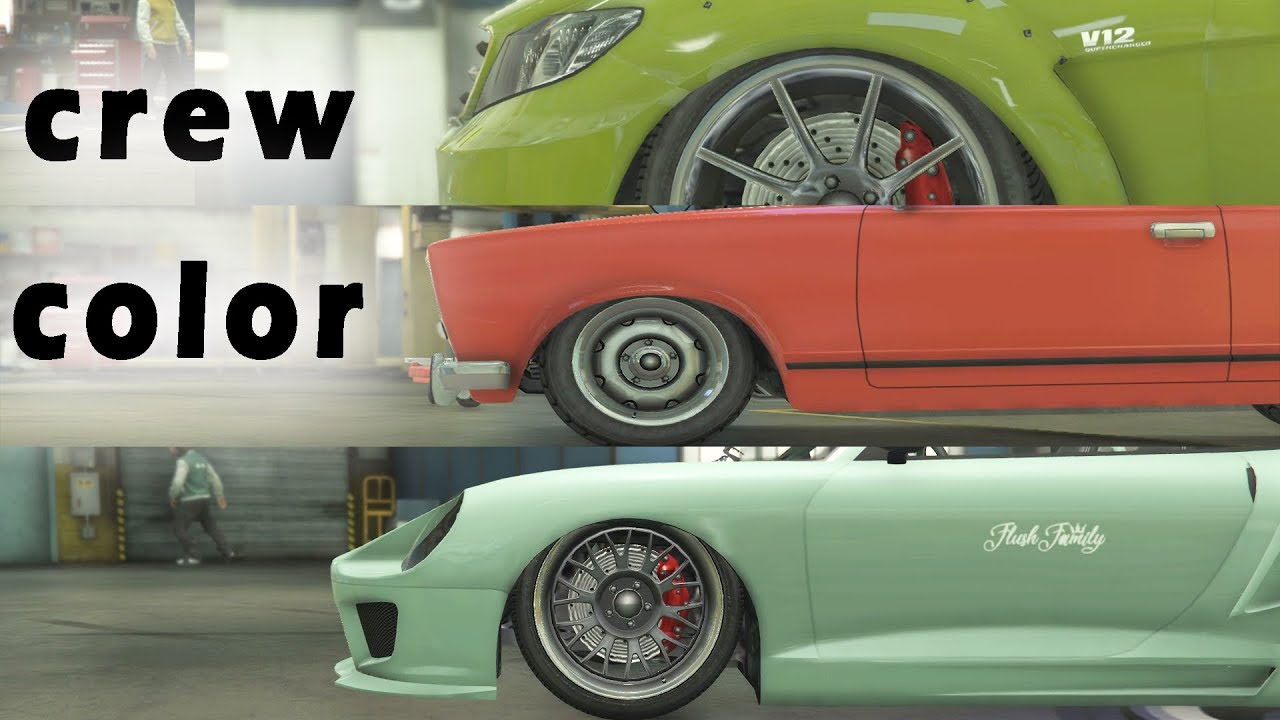 MODDED COLOR SHOWCASE AND TUTORIAL GTA 5 ONLINE COLORS