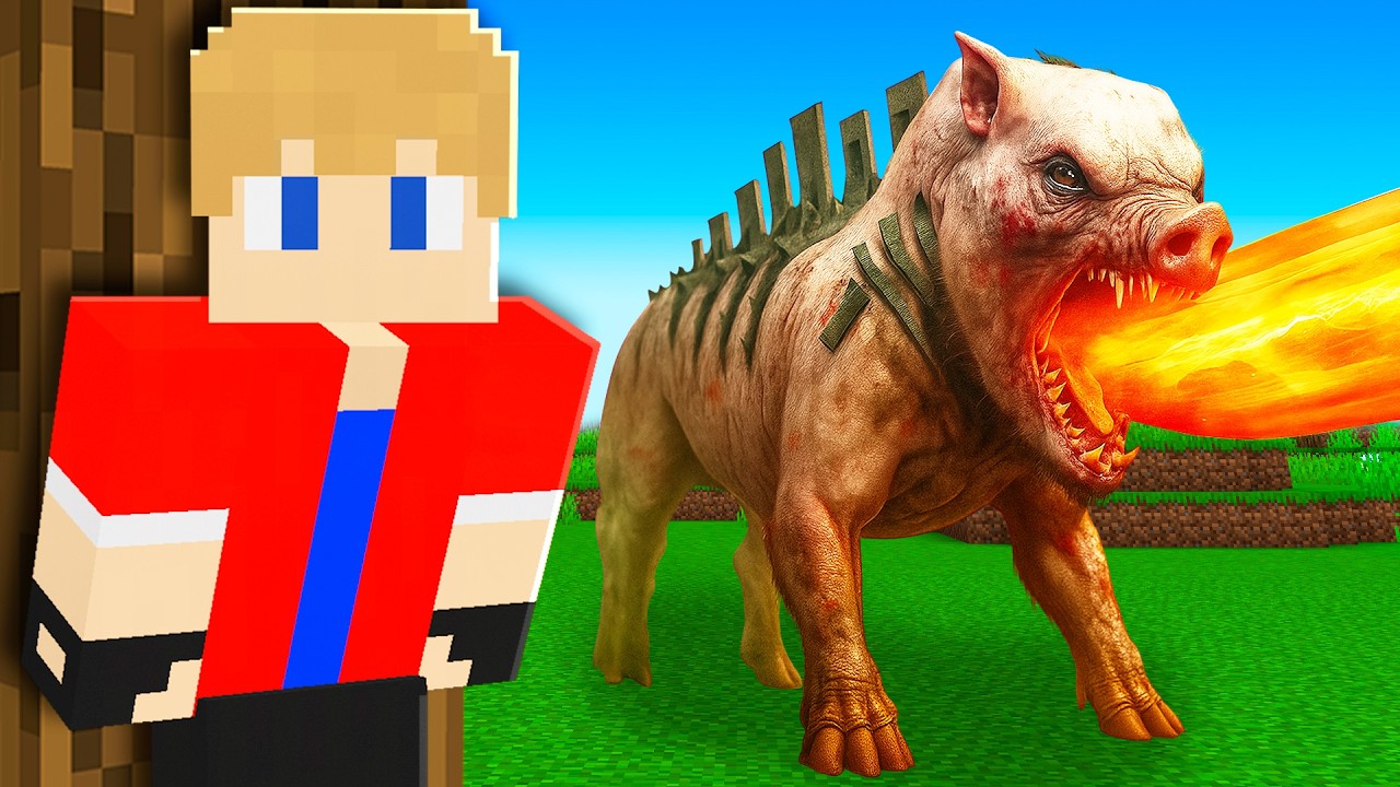 Adicionei NOVO TERROR PIGZILLA no meu Minecraft!