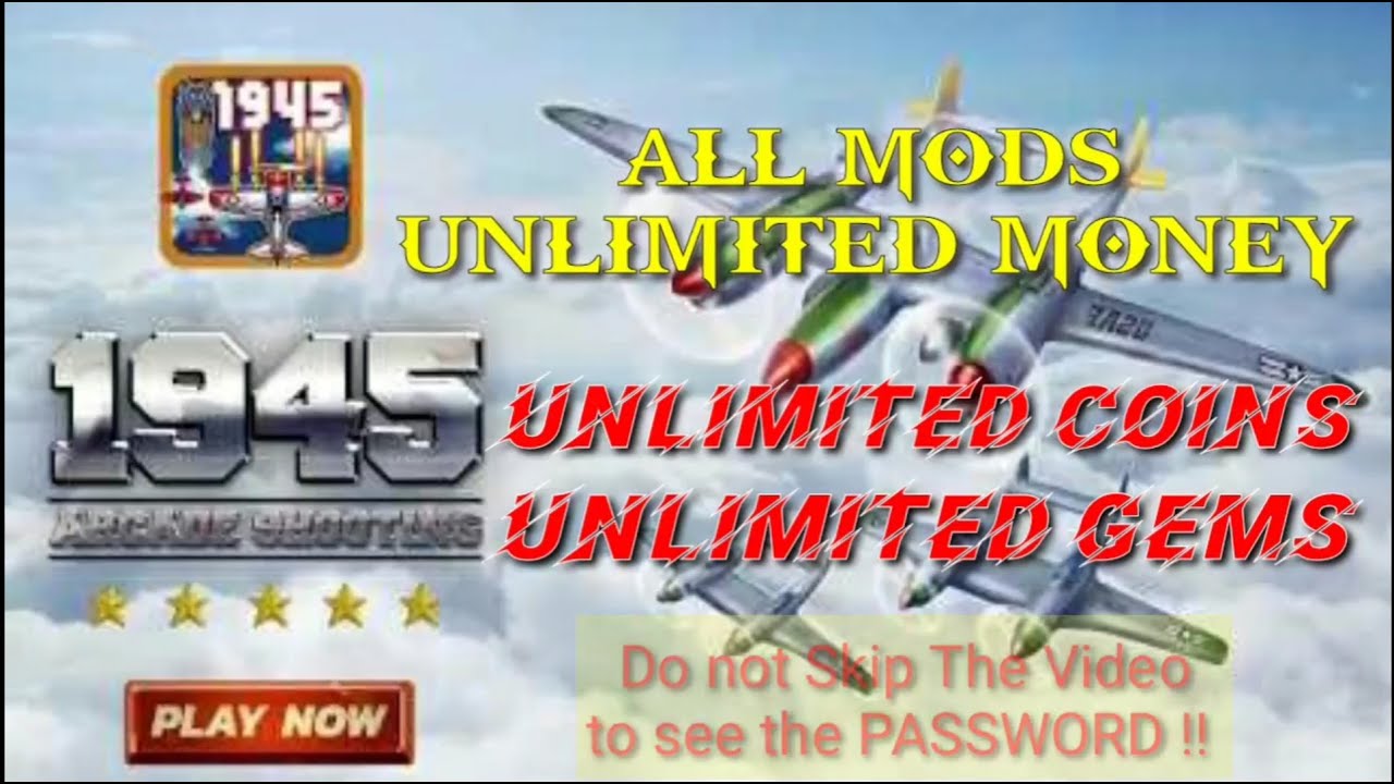 1945 Air Force Apk Mod Unlimited Money - Latest Version V. 7.71