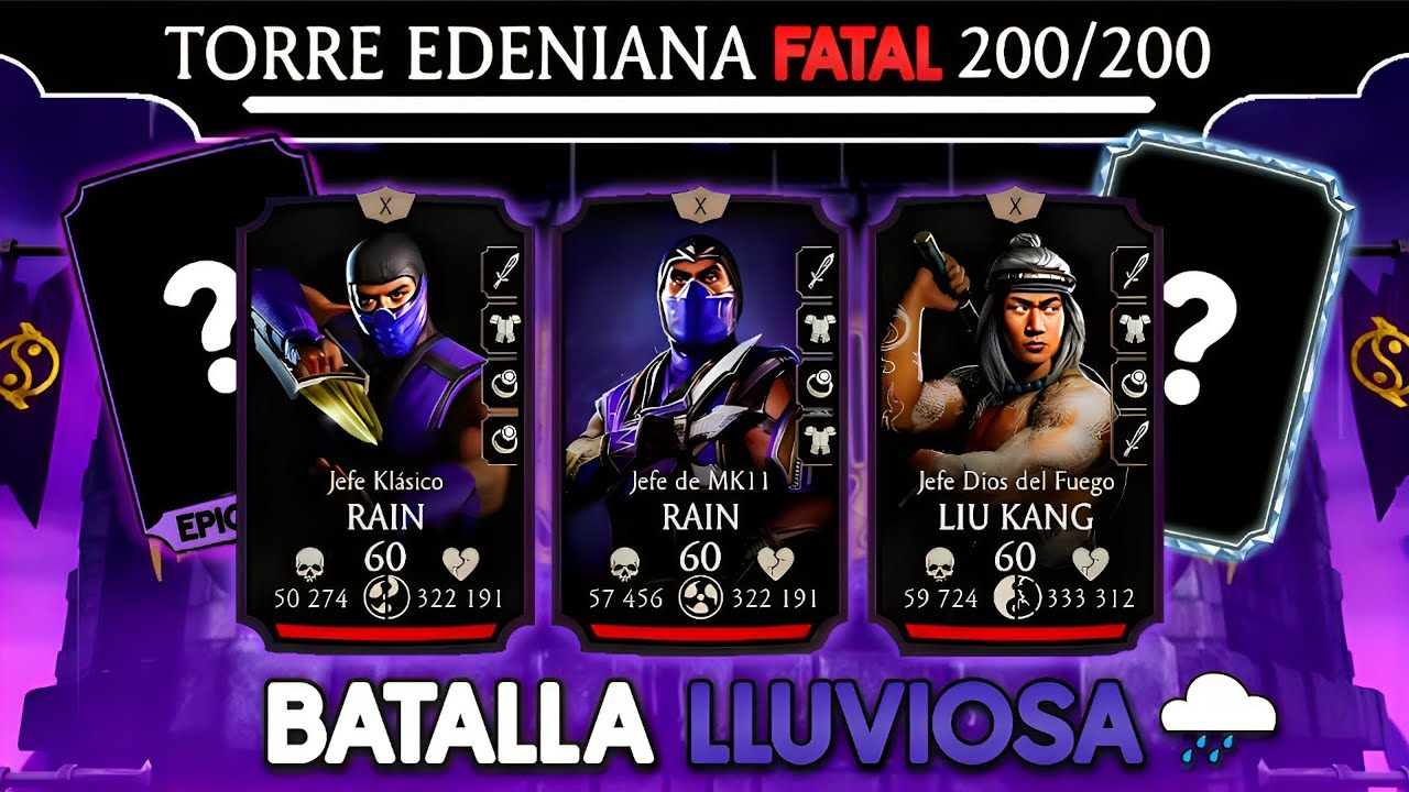 Pase la BATALLA 200 de la TORRE EDENIANA FATAL! RECOMPENSA EPICA | MK Mobile