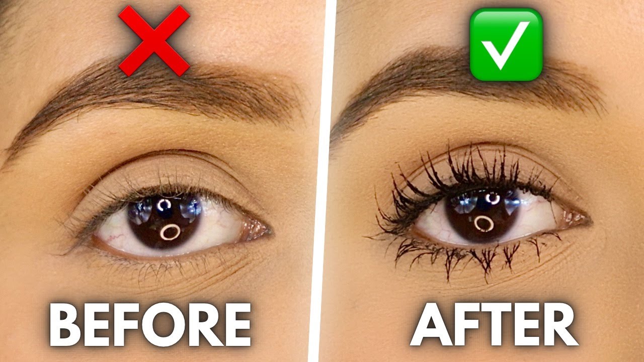 Why is *VIRAL MASCARA* technique better than your False Lashes?😰 #mascarahacks