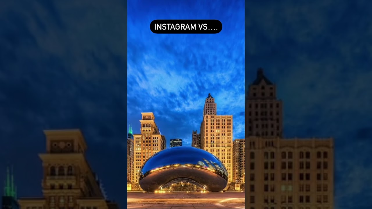 Instagram vs reality at the Chicago bean