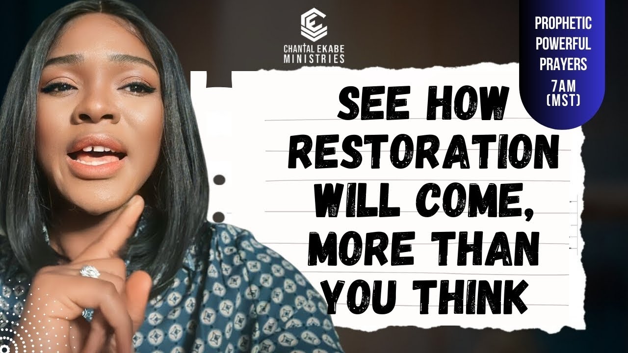 YOU HAVEN’T MISSED IT, THERE’LL BE RESTORATION, MORE THAN YOU THINK. LET’S PRAY || PPP