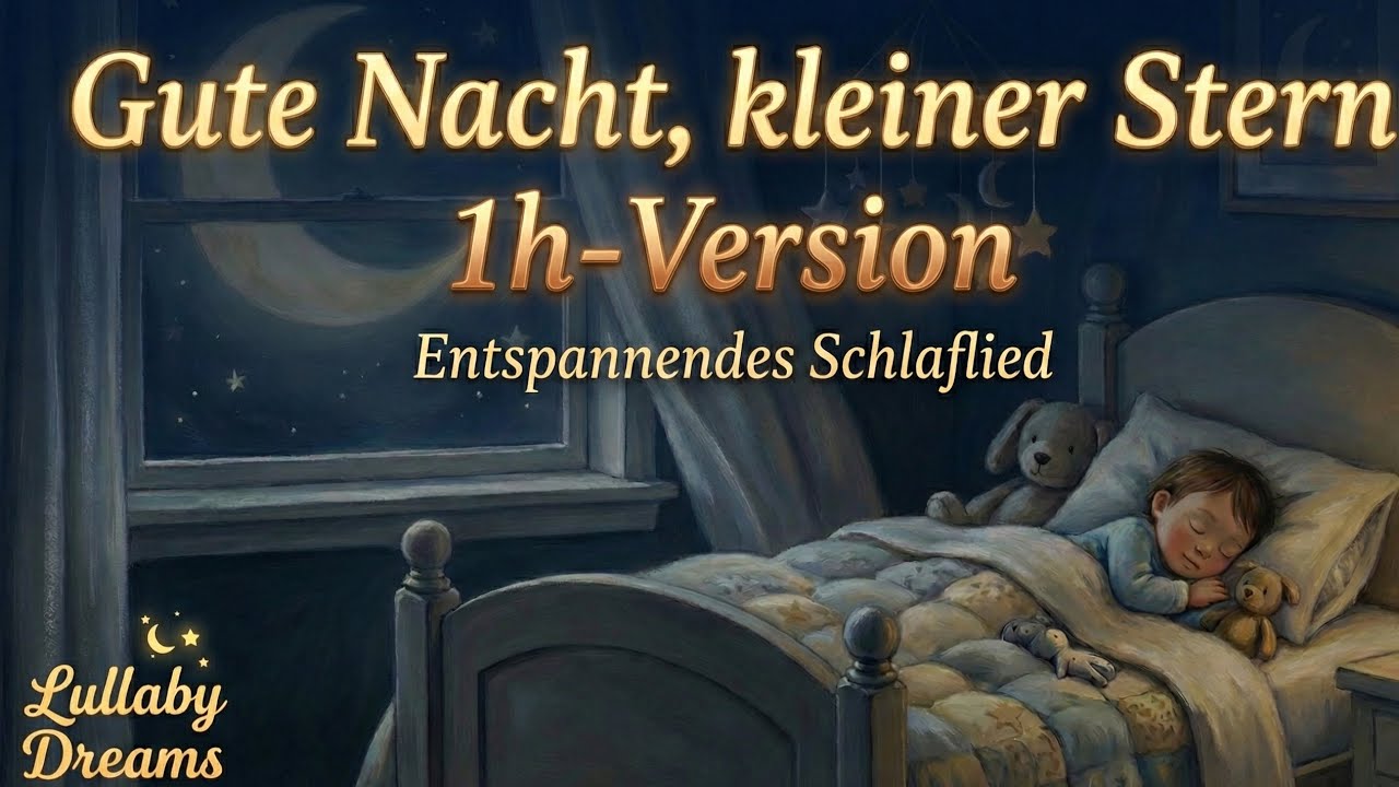 🌙 Schlaf nun, mein Kind (1h) – Sanftes Schlaflied zum Einschlafen für Babys & Kinder (mit Text) ✨🧸