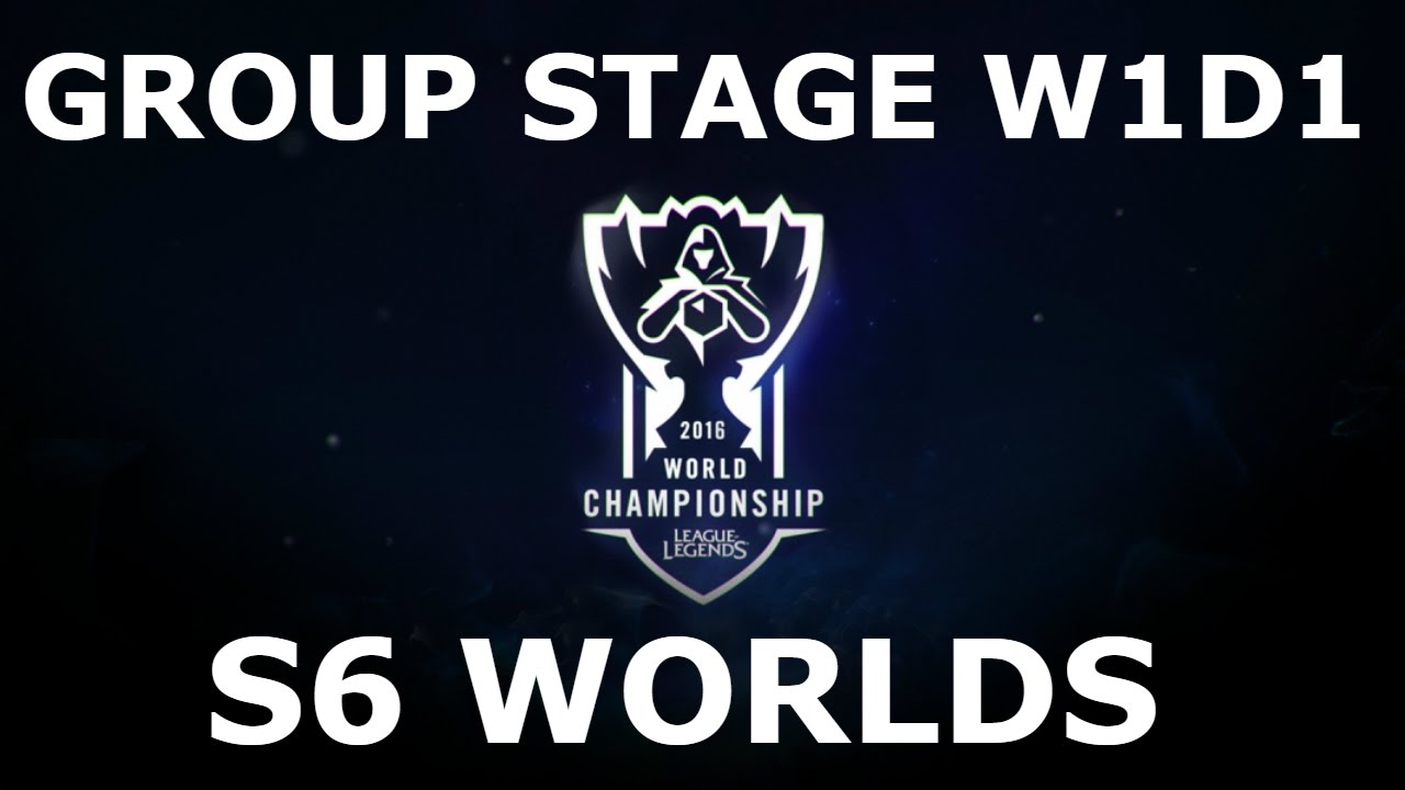LoL S6 World Championship 2016 Group Stage Week 1 Day 1! Full Day All Games #Worlds 2016