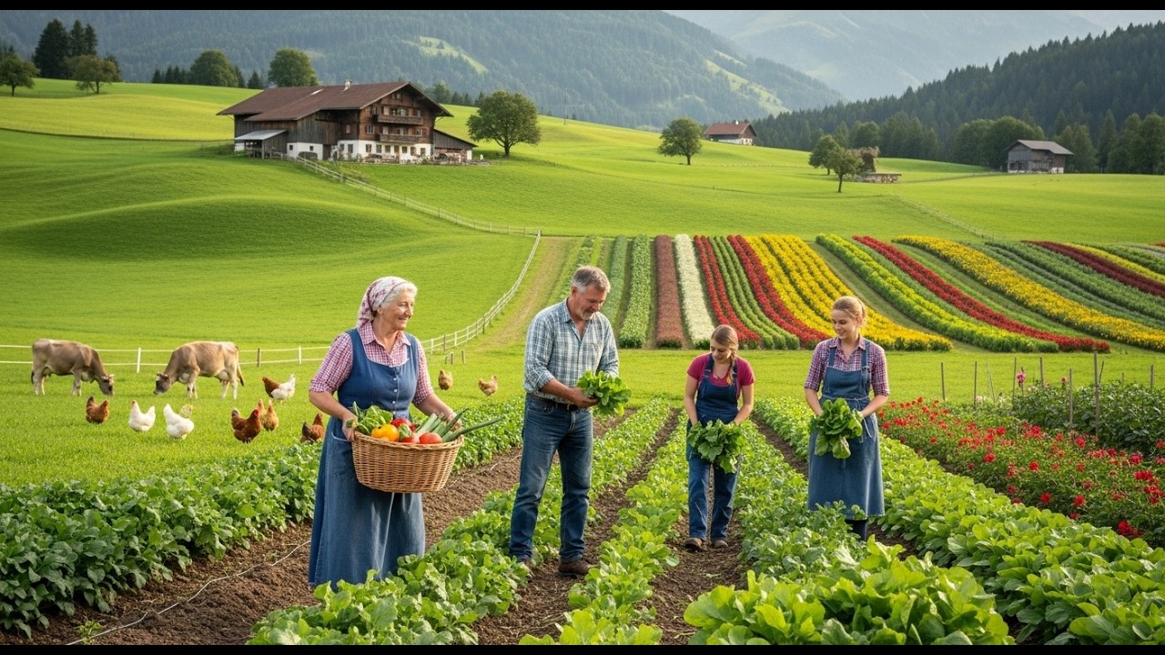 Peaceful Countryside Garden Life - A Simple Way to Grow and Harvest Kohlrabi Farm Fresh
