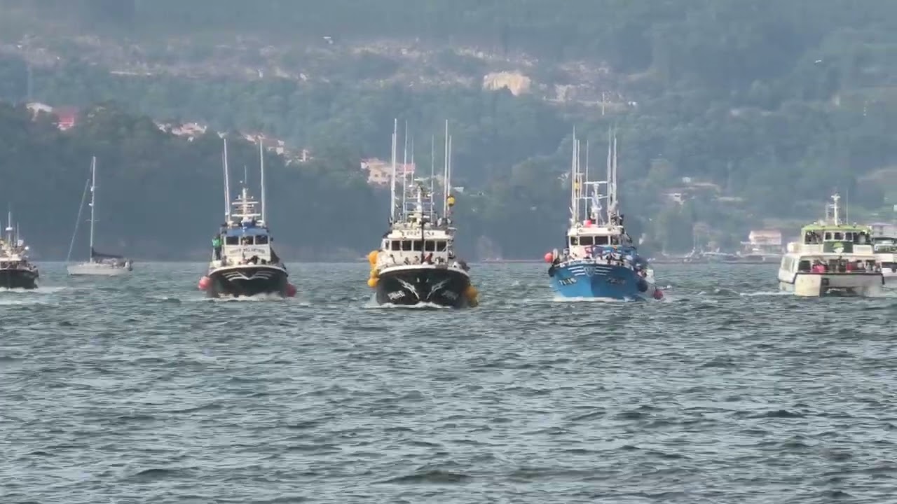 Procesión marítima Virgen del Carmen, ría de Vigo 2024