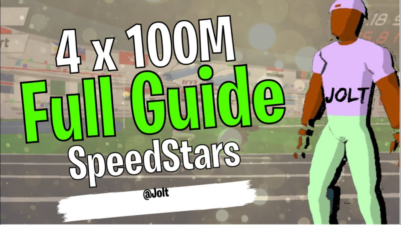 How To Run 4x100 In SPEEDSTARS (COMPLETE GUIDE)
