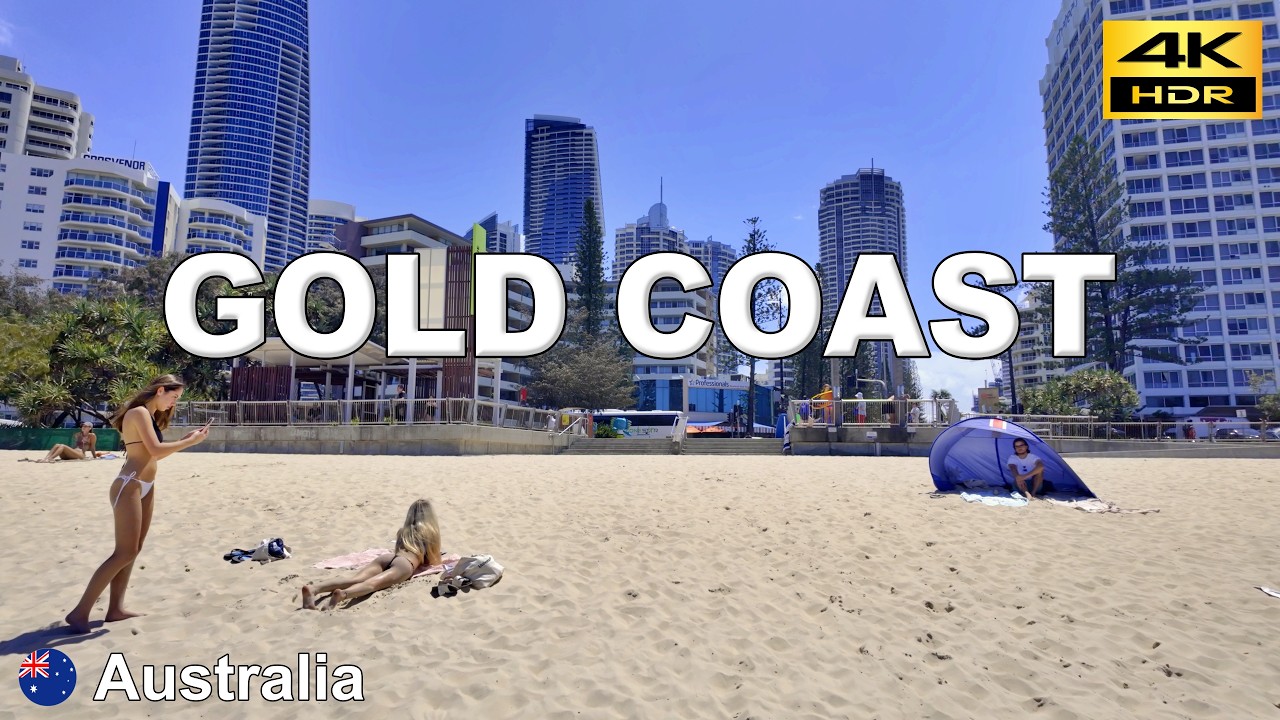 Gold Coast – 4K Прогулка | Surfers Paradise – где город встречается с морем | Австралия 🇦🇺 Янв 2025