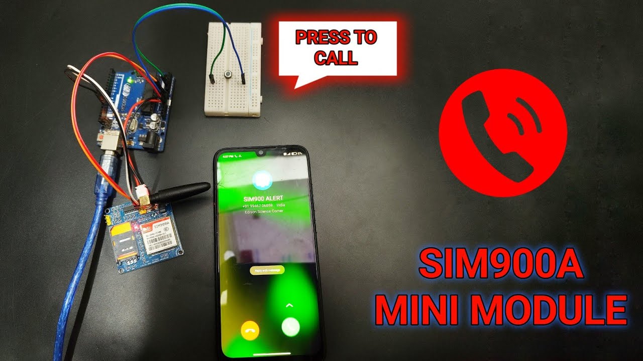 Как подключить модуль SIM900A к Arduino | Совершение звонков с помощью SIM900