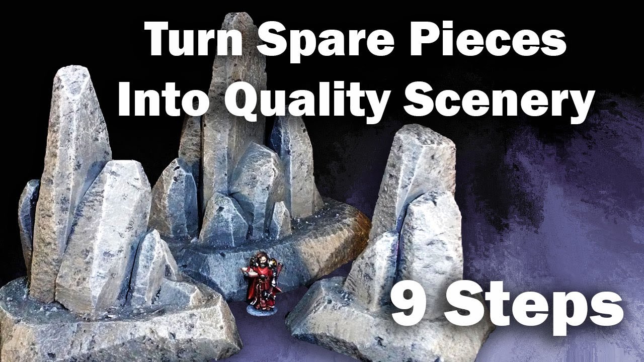 Building Rock Formations Cheap and Easy Wargame Terrain