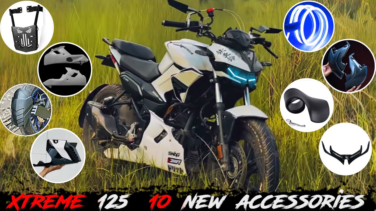 Xtreme 125r full new modification🔥 xtreme 125r DRL,underbelly,top rack,crash guard