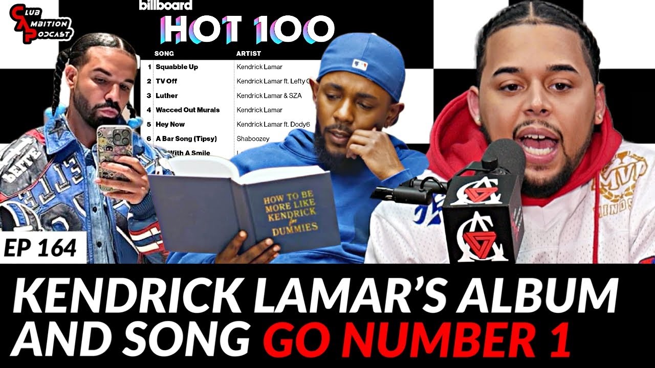 KENDRICK LAMAR GOES NUMBER 1! IS DRAKE DONE FOREVER? | Club Ambition Podcast Episode 164