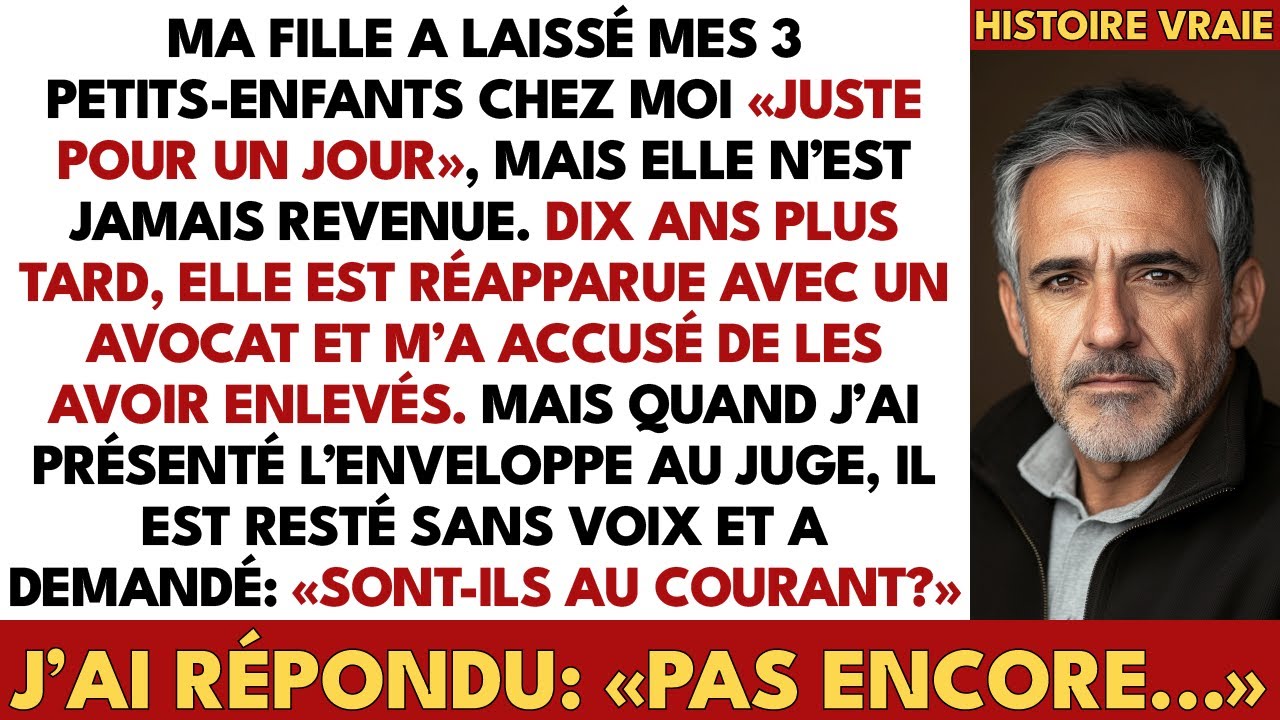 Ma Fille M’a Laissé Mes 3 Petits-Enfants… Dix Ans Plus Tard, Elle M’a Accusé D’Enlèvement !