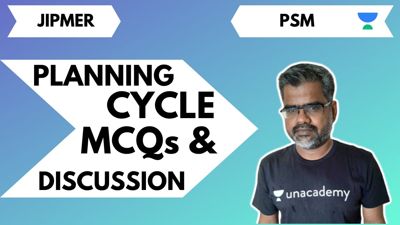 Preparing For JIPMER ? Planning Cycle | Community Medicine | PGI EXAM By Dr. Ramashankar