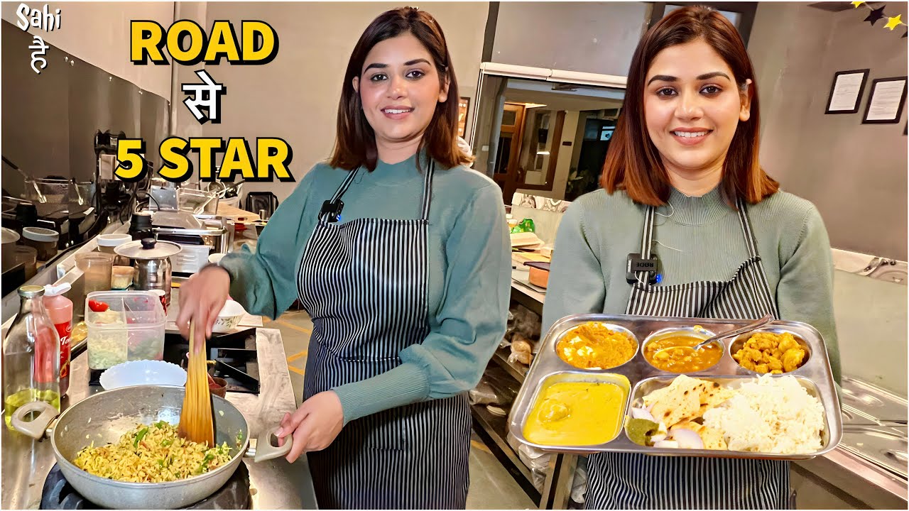 Dhaba Queen ka Best Punjabi Food | Street Food India | Super Veg Thali