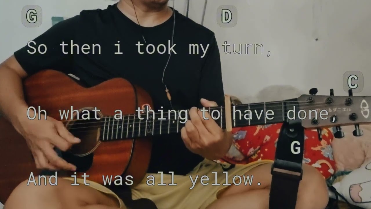 YELLOW BY COLDPLAY // GUITAR TUTORIAL