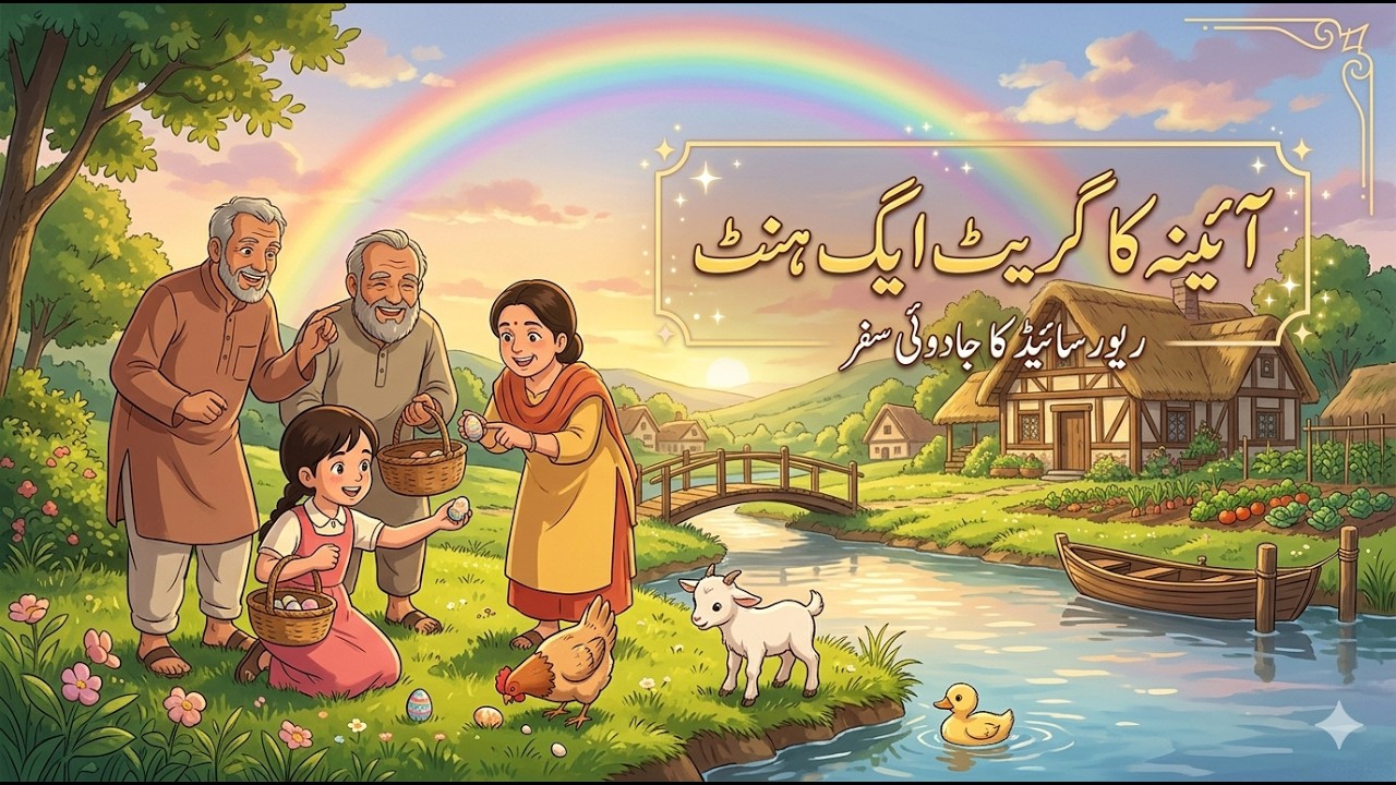 Aina Fun Adventure | Ghibli Style Cartoon Story | Great Egg Hunt in Riverside Village