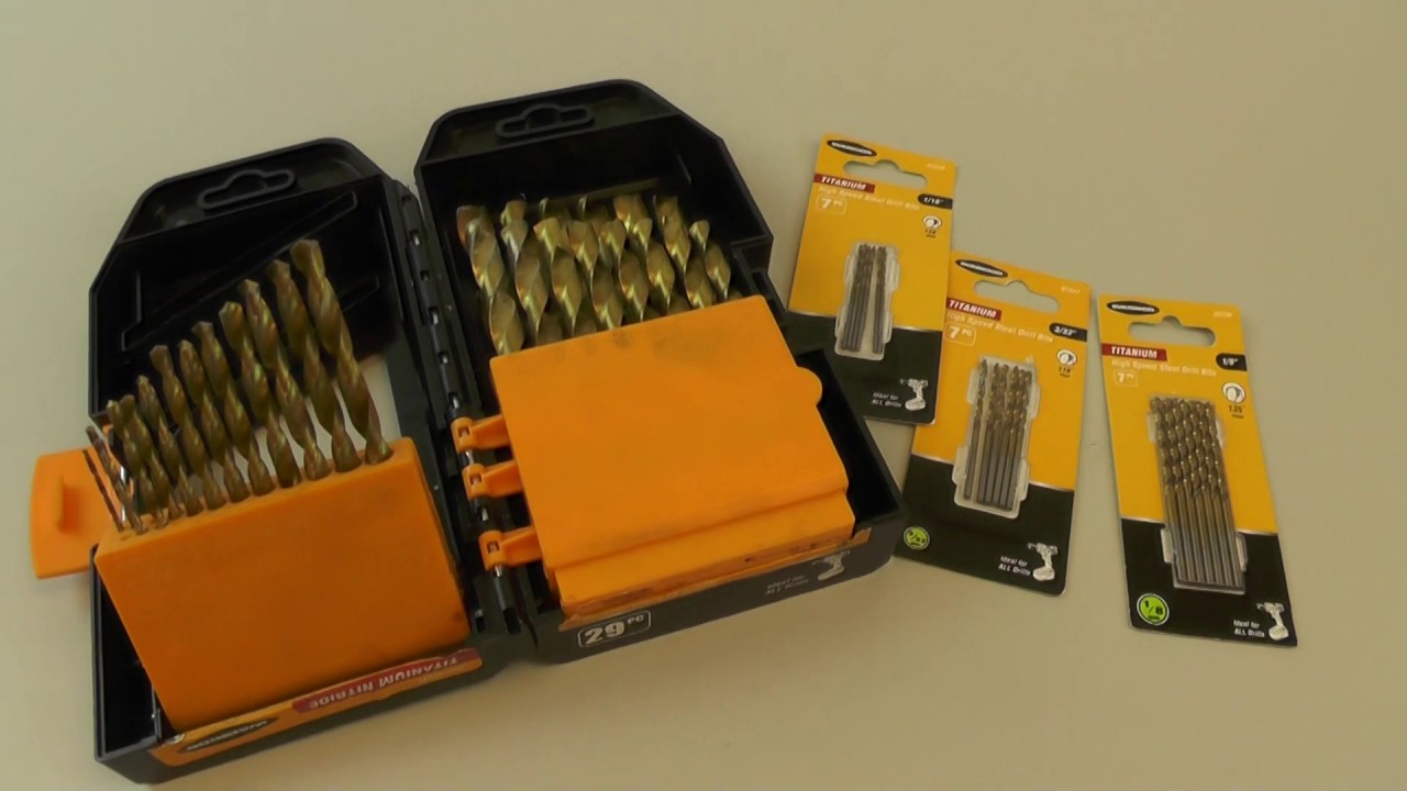 Harbor Freight titanium drill bits REVIEW