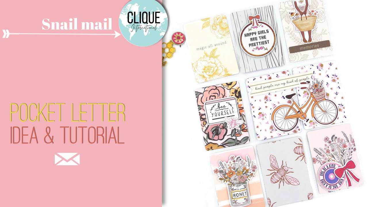 Pocket Letter – Snail Mail, Happy Mail idea | Step by step