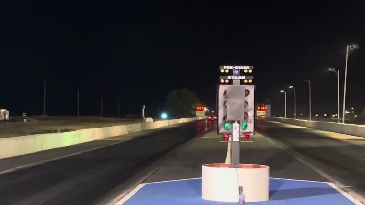 Turbo 3800 Fiero - first 9 second pass.  9.850 @ 139.43