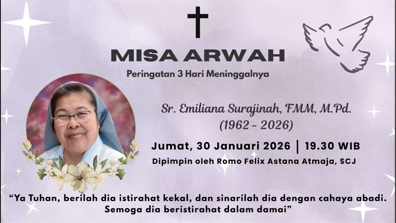 Misa Arwah Peringatan 3 Hari Meninggalnya Sr. Emiliana Surajinah FMM