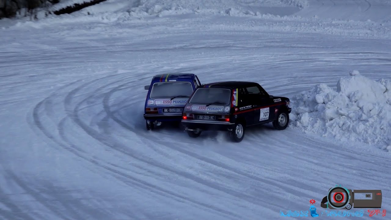 Coupe 104 ZS Glace - circuit de Flaine 2023 #rally #cars #ice #show