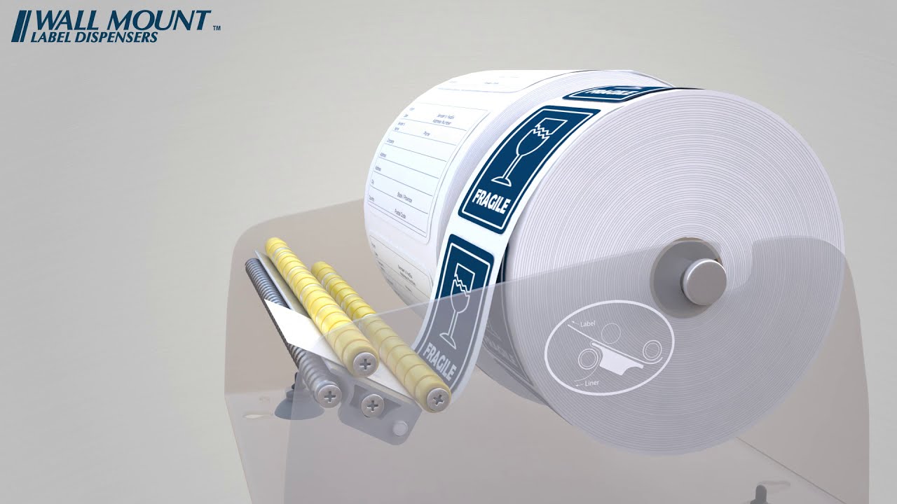 Save Space to Wall Mount  Label Dispenser By Excell LD-816