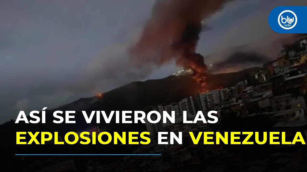 Impactantes imágenes de los sobrevuelos y explosiones en Caracas tras decisión de Trump