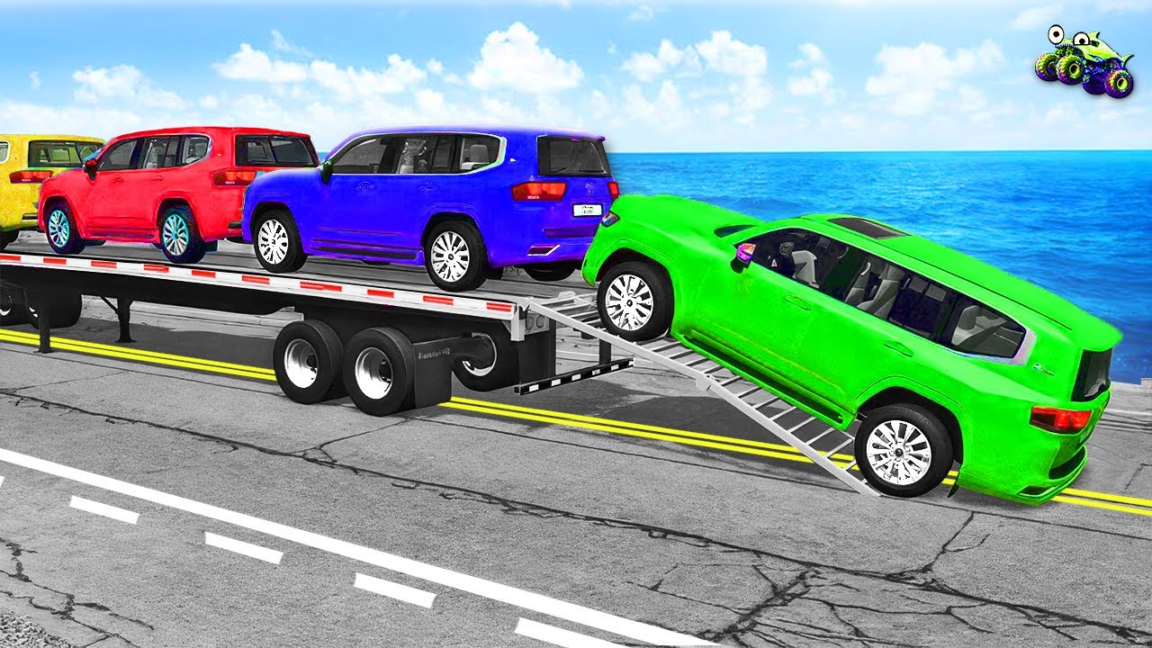 Downhill Speed Bumps vs Trucks – Chaos Control Loss – BEAMNG Part 15. 🚛