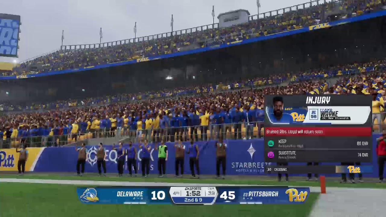 College football 26 Pitt vs. Delaware