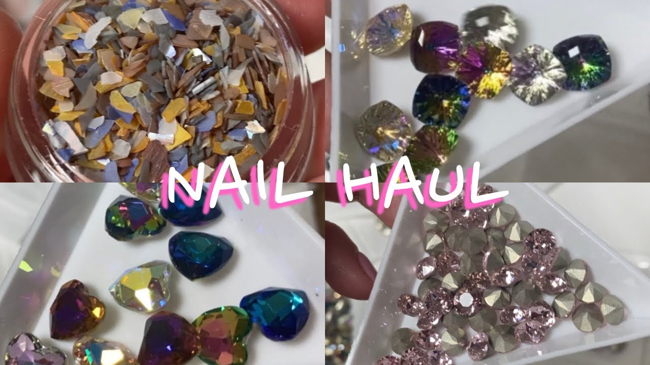 네일 재료 하울 / nail haul / 알리에서 구매한 파츠추천영상
