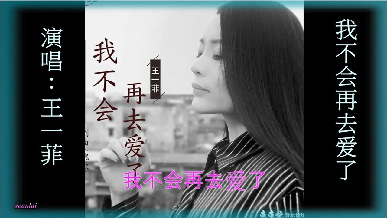 王一菲【我不会再去爱了】