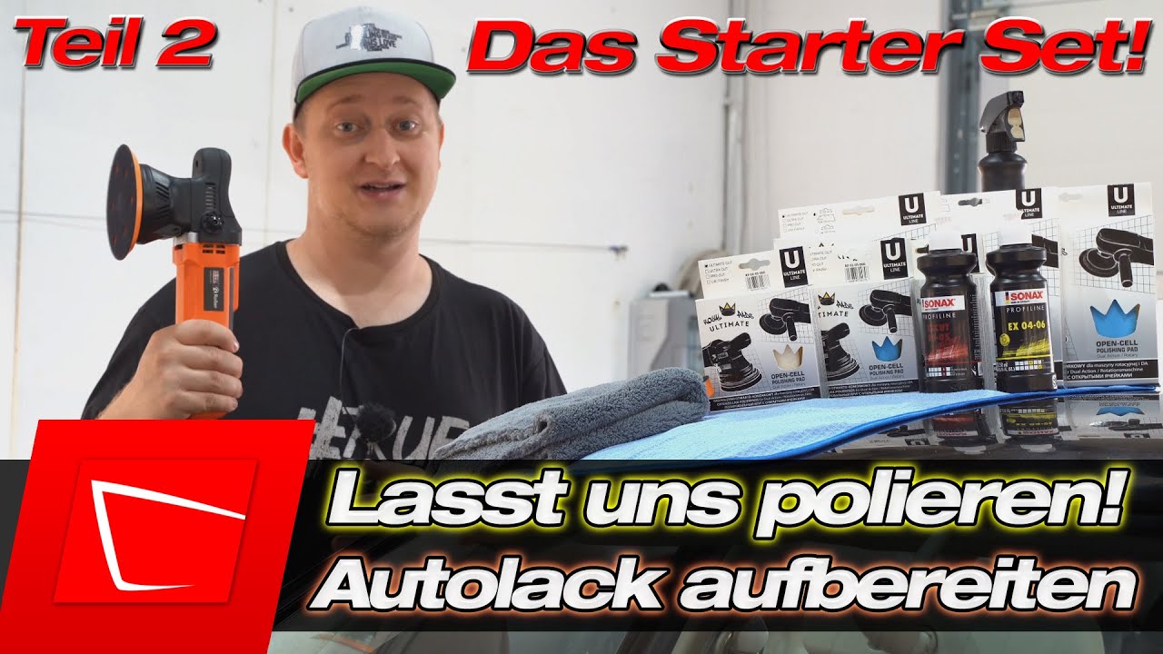 Autolack polieren - A-Säule polieren mit 75mm Stützteller Sonax Polituren und Royal Pads Ultimate